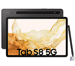 SAMSUNG Galaxy Tab S8 5G leasen, X706B 128GB WiFi graphite